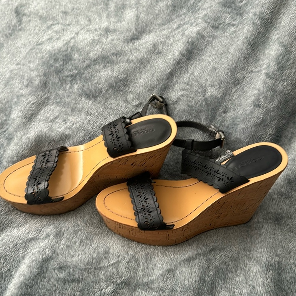 Coach black sandals size 9 NEW